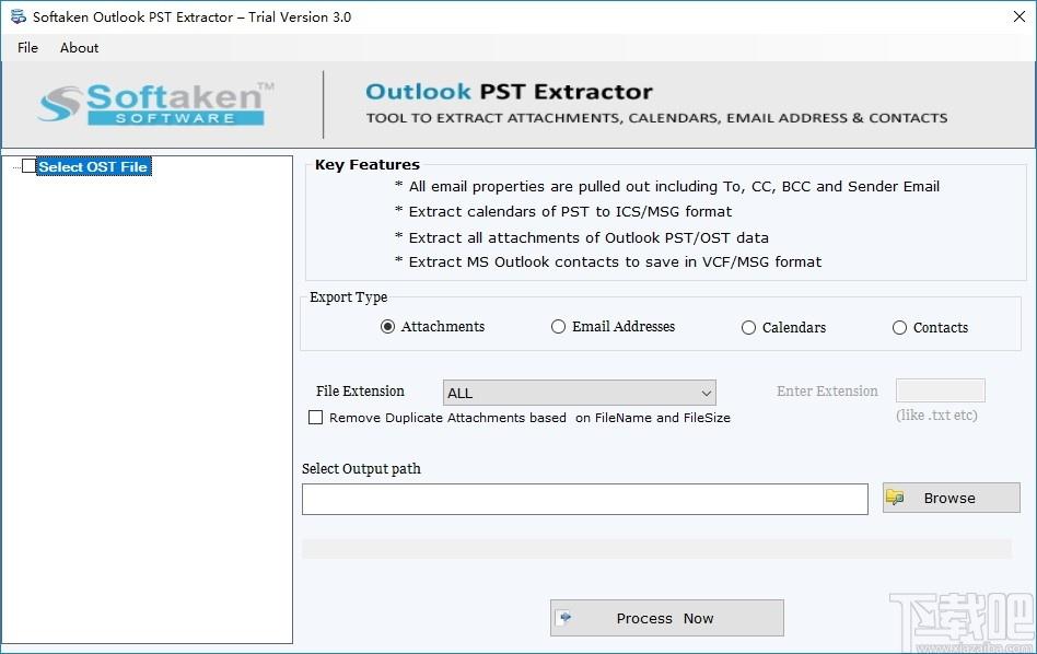 Softaken Outlook PST Extractor下载,PST提取工具,邮件处理