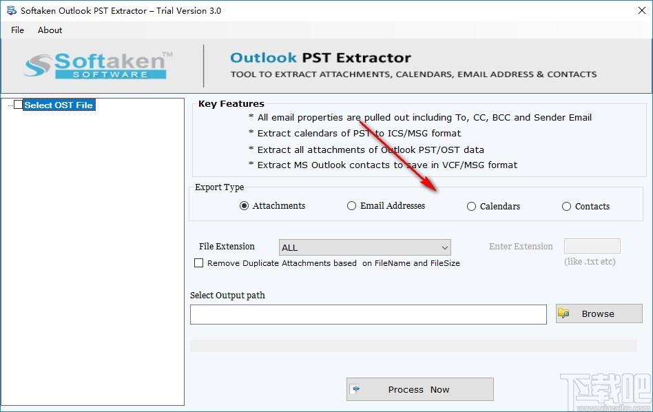 Softaken Outlook PST Extractor下载,PST提取工具,邮件处理