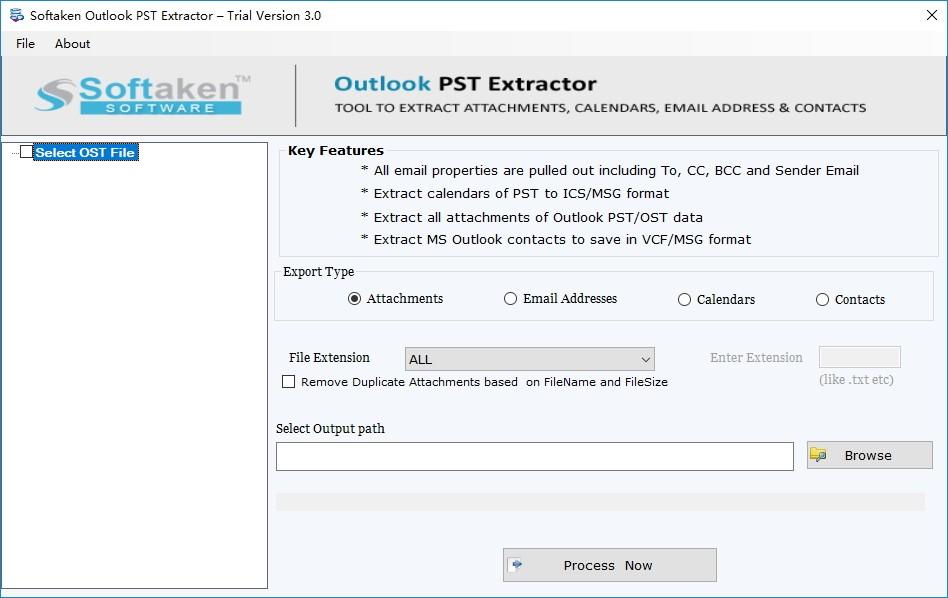 Softaken Outlook PST Extractor下载,PST提取工具,邮件处理